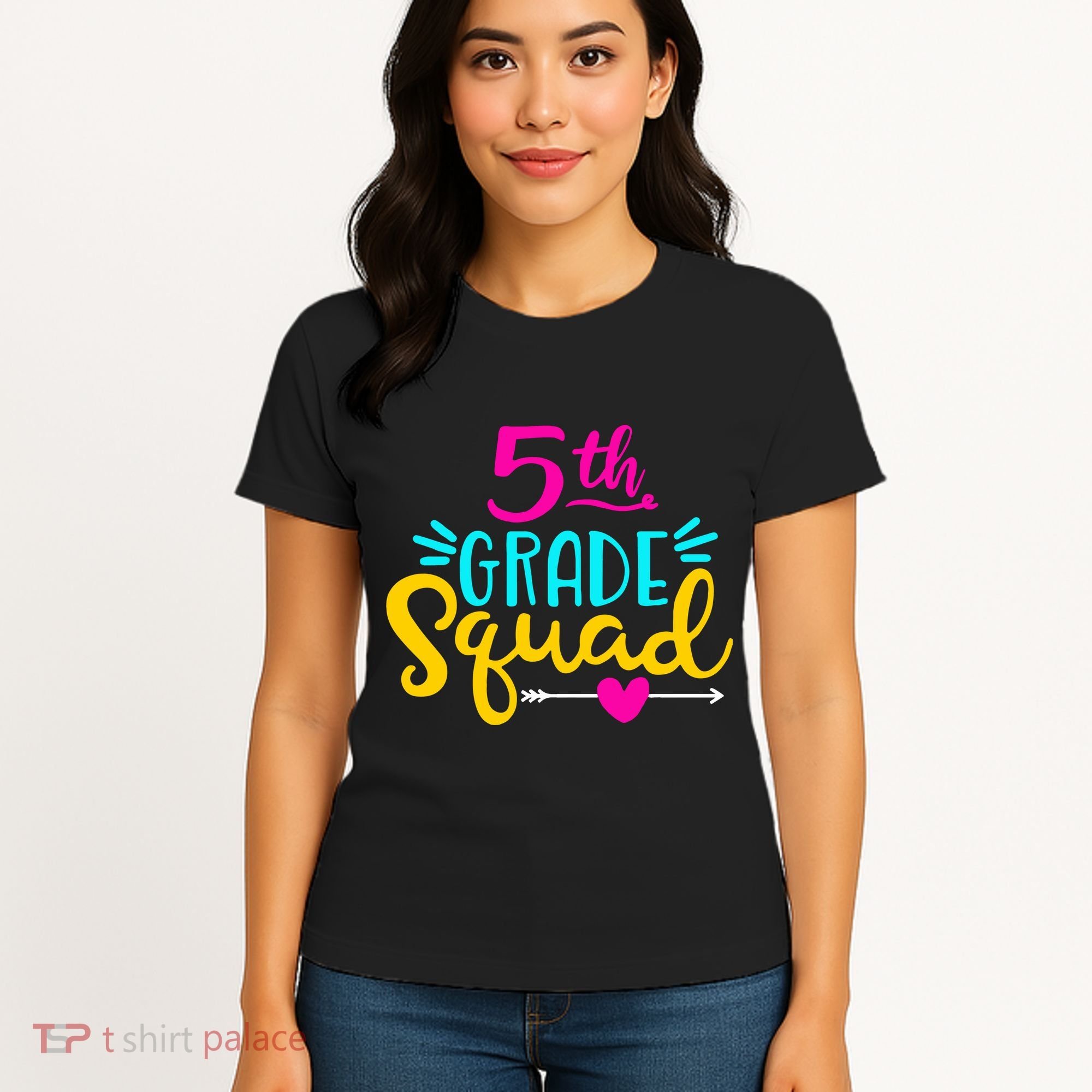 5th Grade Squad Team Arrow Heart Women's T-Shirt