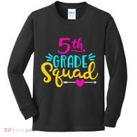 5th Grade Squad Team Arrow Heart Kids Long Sleeve Shirt thumb 0