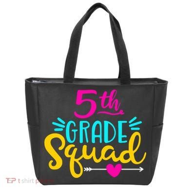 5th Grade Squad Team Arrow Heart Tote Bag
