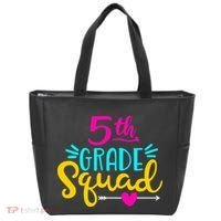 5th Grade Squad Team Arrow Heart Tote Bag thumb 0