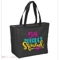5th Grade Squad Team Arrow Heart Tote Bag thumb 2