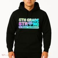 5th Grade Strong No Matter The Distance Distancing Learning Hoodie thumb 2