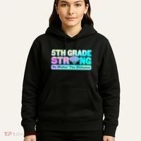 5th Grade Strong No Matter The Distance Distancing Learning Hoodie thumb 5