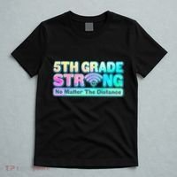 5th Grade Strong No Matter The Distance Distancing Learning T-Shirt thumb 5
