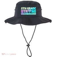 5th Grade Strong No Matter The Distance Distancing Learning Bucket Hat thumb 0