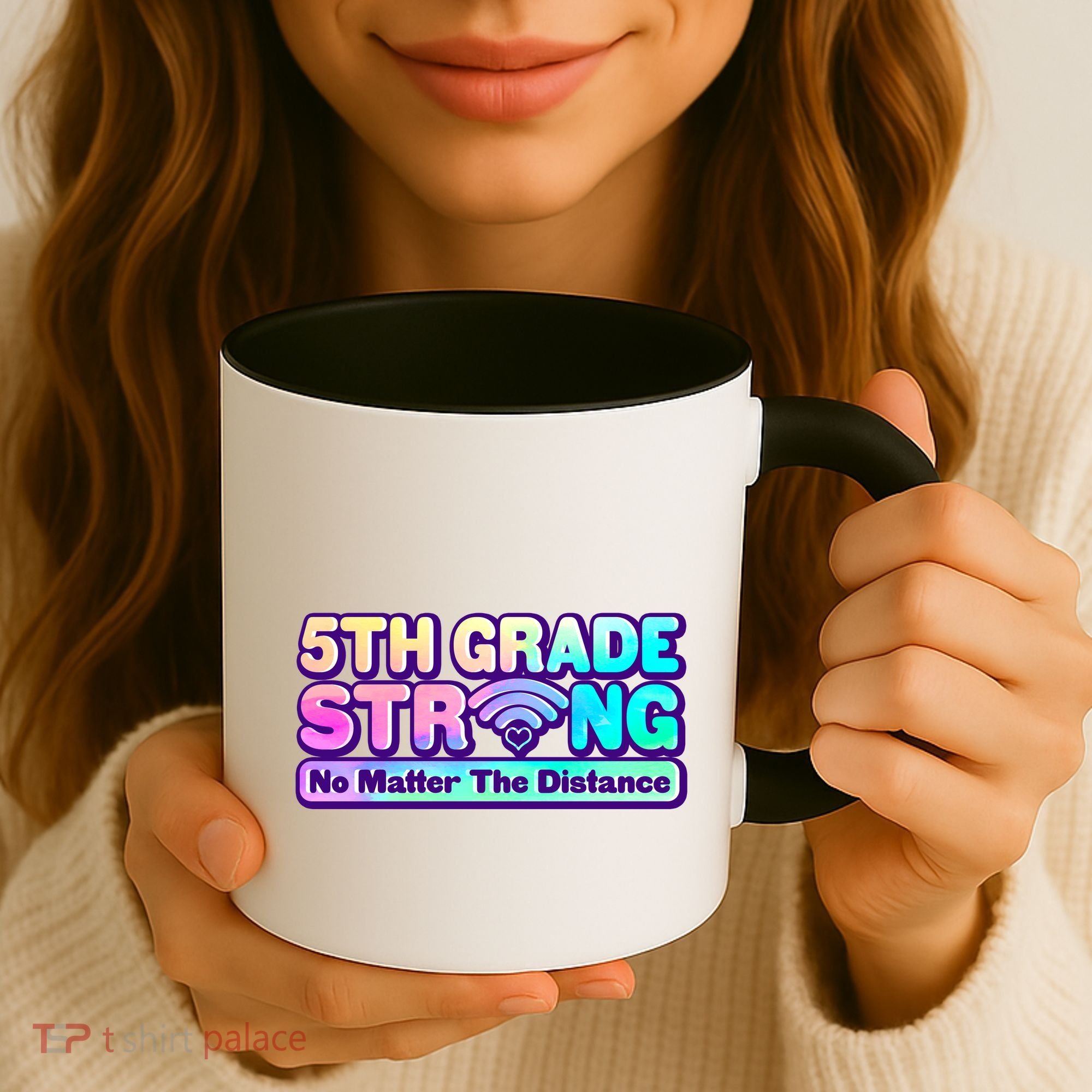 5th Grade Strong No Matter The Distance Distancing Learning Coffee Mug