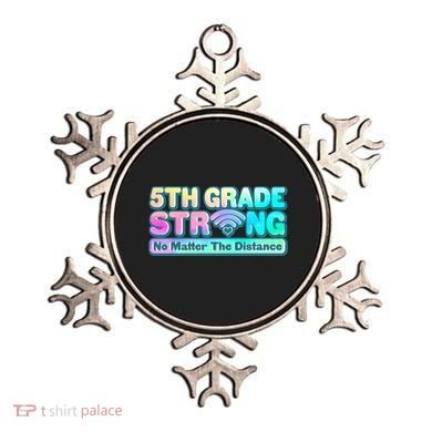 5th Grade Strong No Matter The Distance Distancing Learning Ornament
