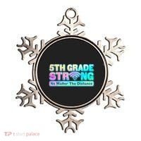 5th Grade Strong No Matter The Distance Distancing Learning Ornament thumb 0