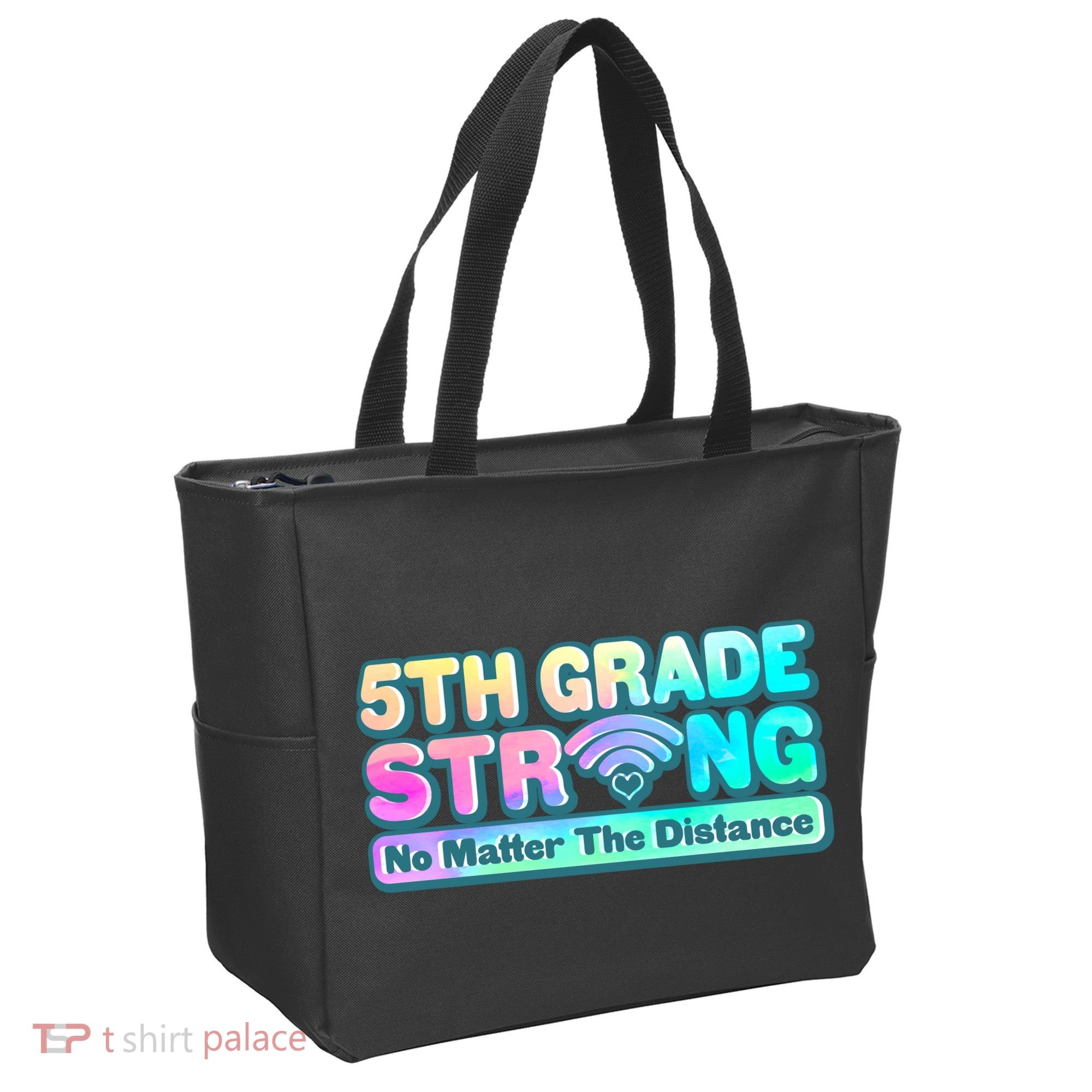 5th Grade Strong No Matter The Distance Distancing Learning Tote Bag