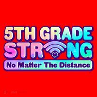 5th Grade Strong No Matter The Distance Distancing Learning Santa Hat thumb 1