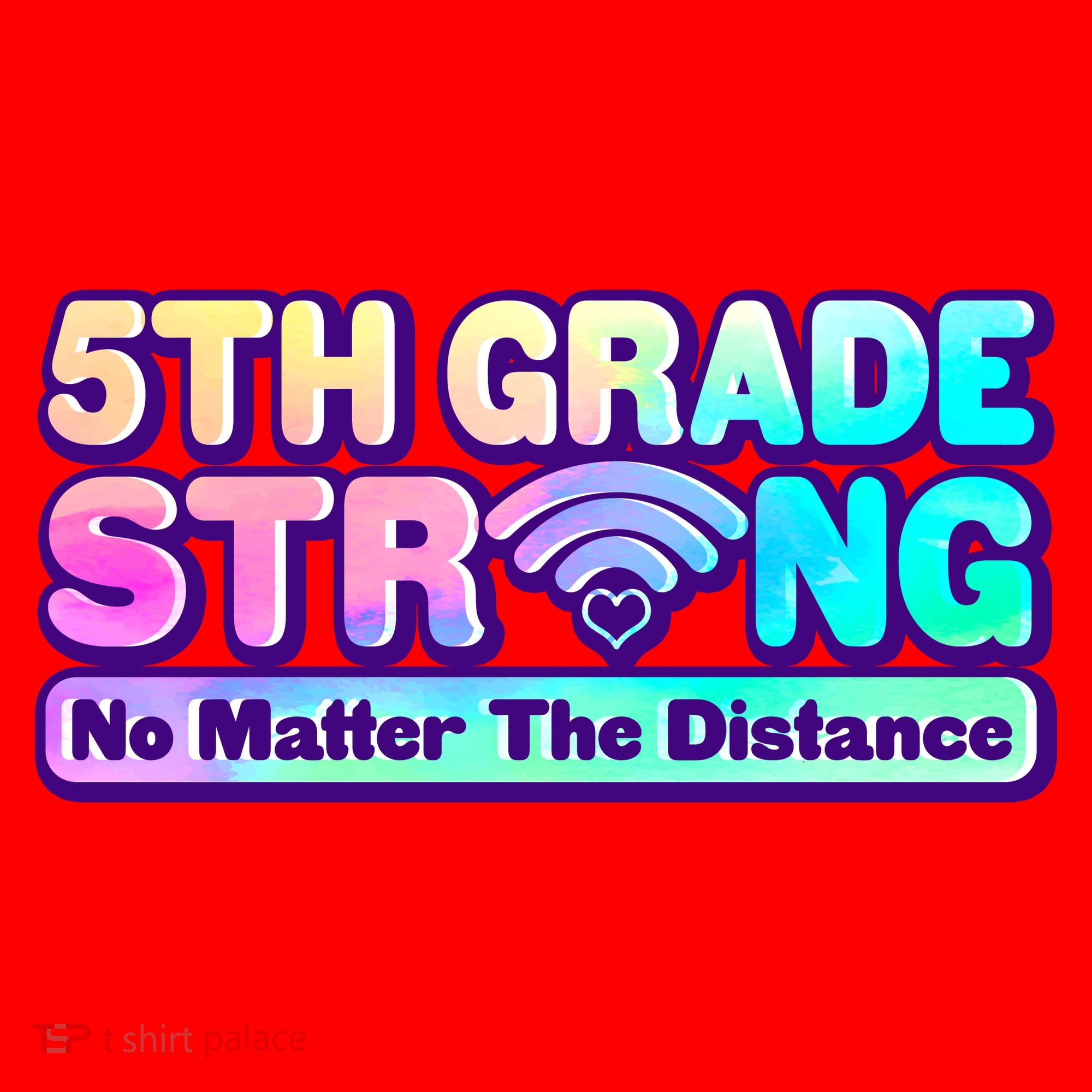 5th Grade Strong No Matter The Distance Distancing Learning Santa Hat