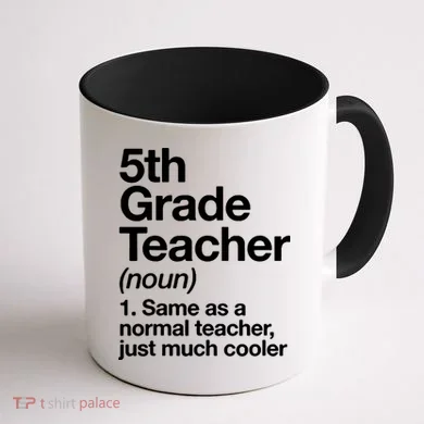 5th Grade Teacher Funny Definition Coffee Mug back