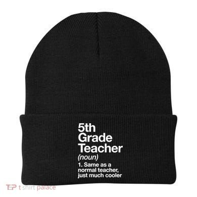 5th Grade Teacher Funny Definition Beanie