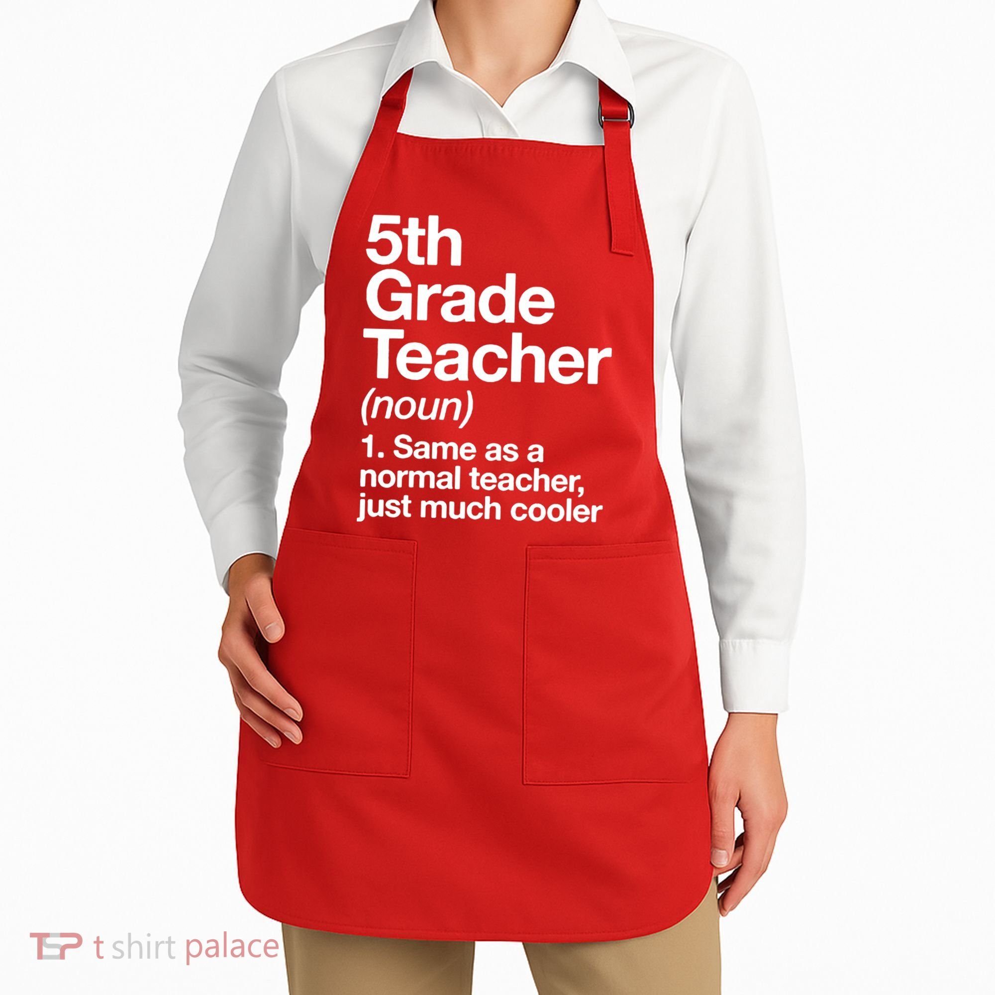 5th Grade Teacher Funny Definition Apron