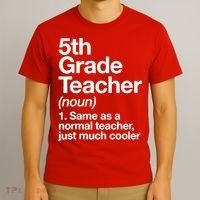 5th Grade Teacher Funny Definition T-Shirt thumb 3