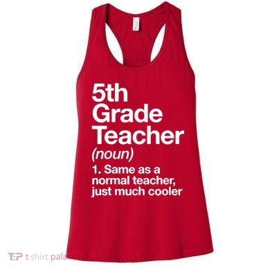 5th Grade Teacher Funny Definition Women's Tank Top