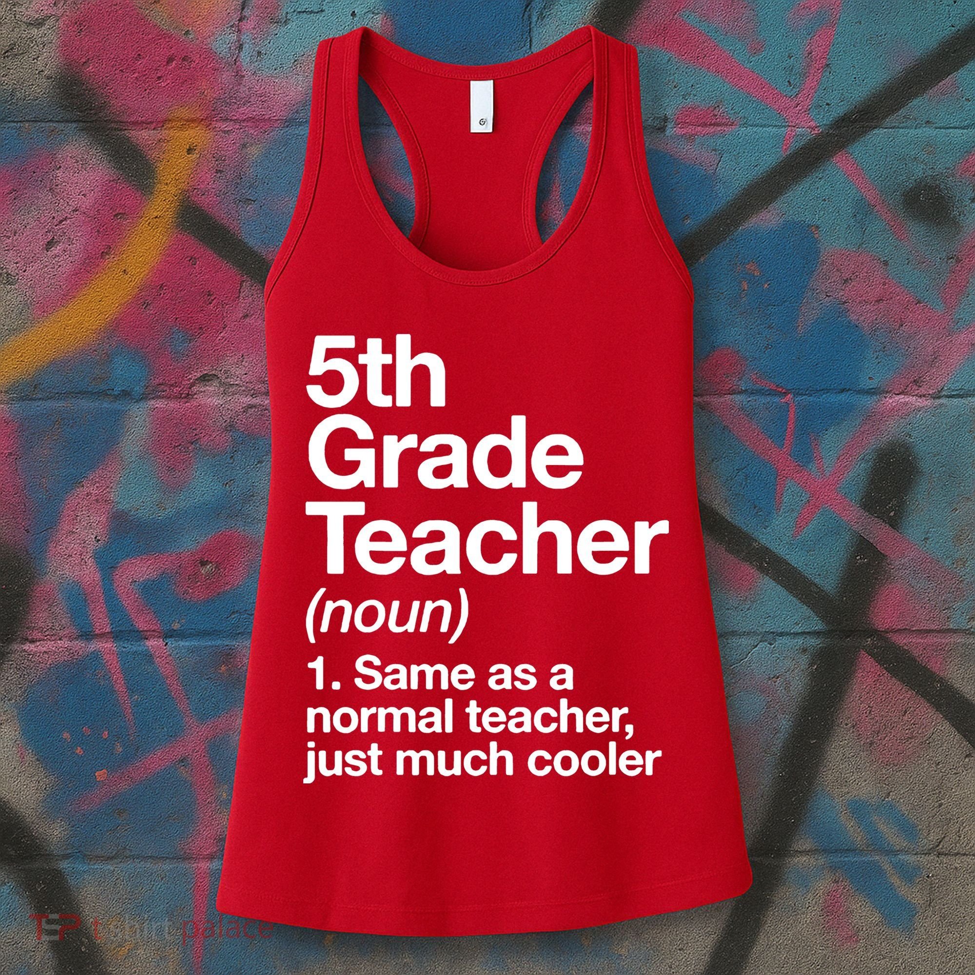 5th Grade Teacher Funny Definition Women's Tank Top