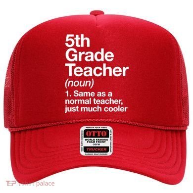 5th Grade Teacher Funny Definition Hat