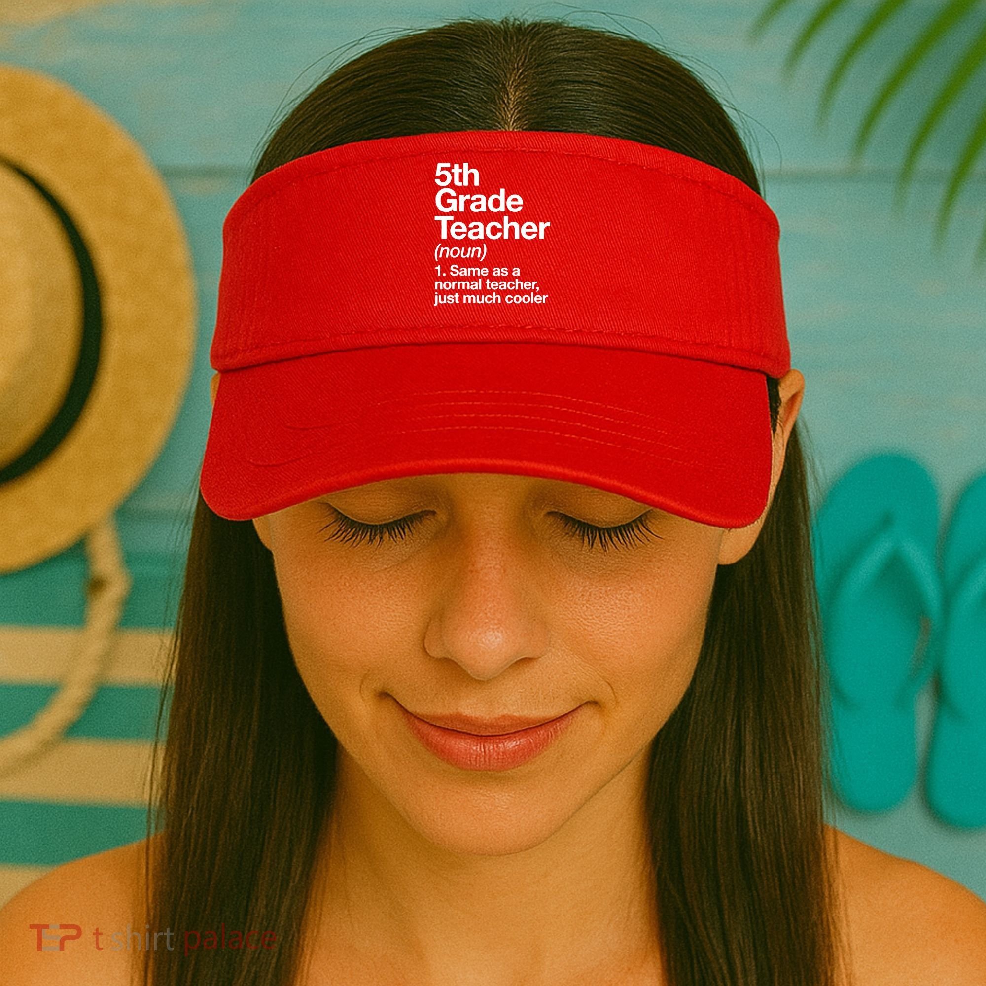 5th Grade Teacher Funny Definition Visor