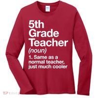 5th Grade Teacher Funny Definition Women's Long Sleeve Shirt thumb 0