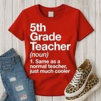 5th Grade Teacher Funny Definition Women's T-Shirt thumb 3