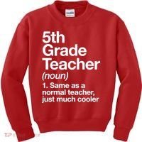 5th Grade Teacher Funny Definition Kids Sweatshirt thumb 0