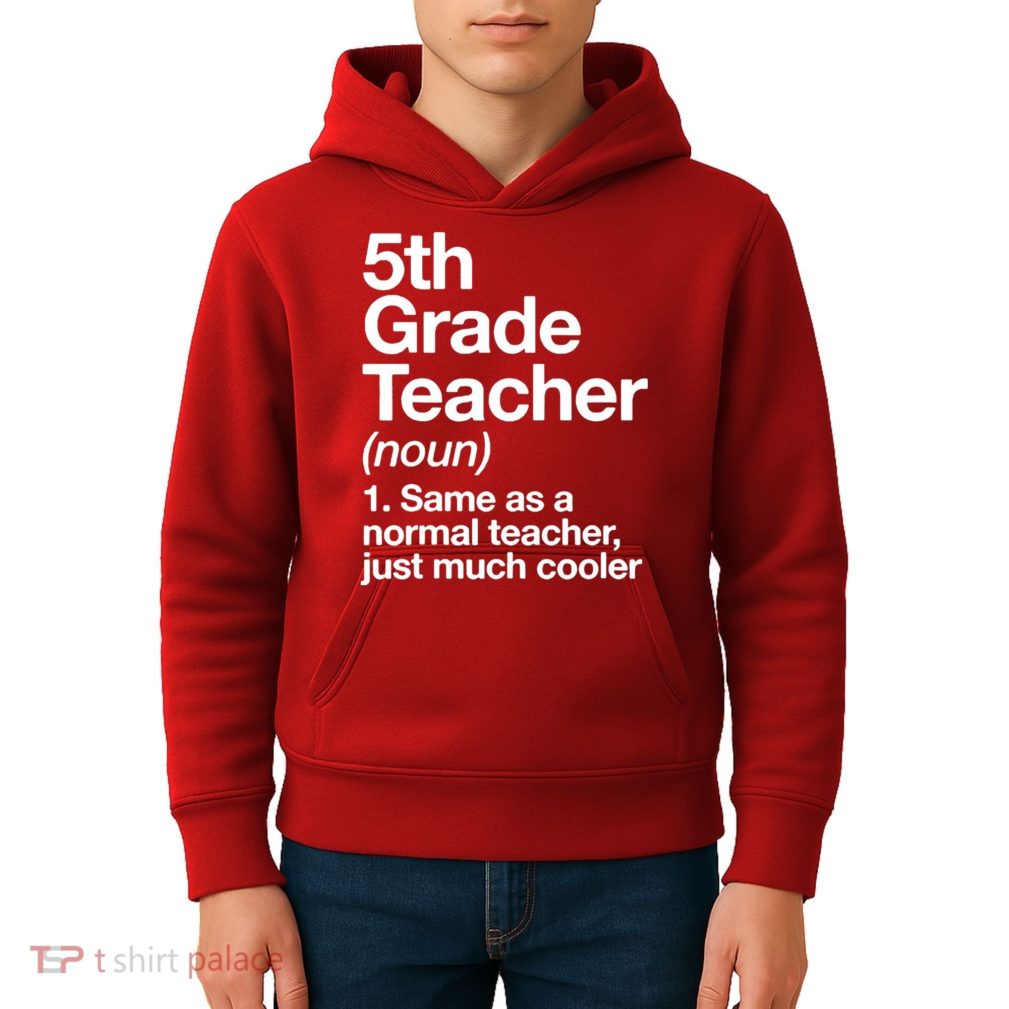 5th Grade Teacher Funny Definition Kids Hoodie