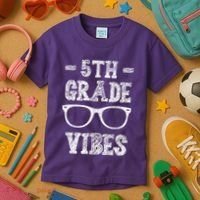 5th Grade Vibes Kids T-Shirt thumb 3