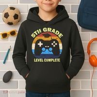 5th Level Complete School Graduation Kids Hoodie thumb 2