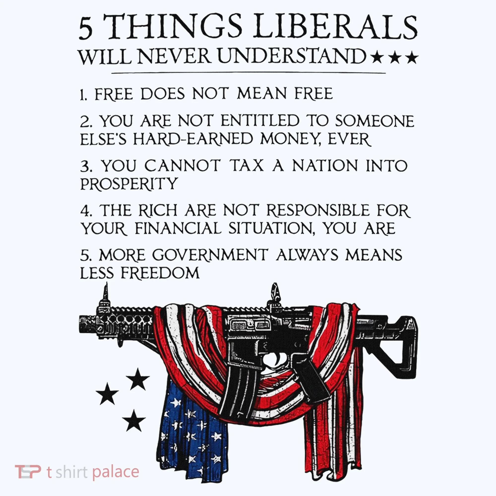 5 Thing Liberals Will Never Understand Kids Long Sleeve Shirt
