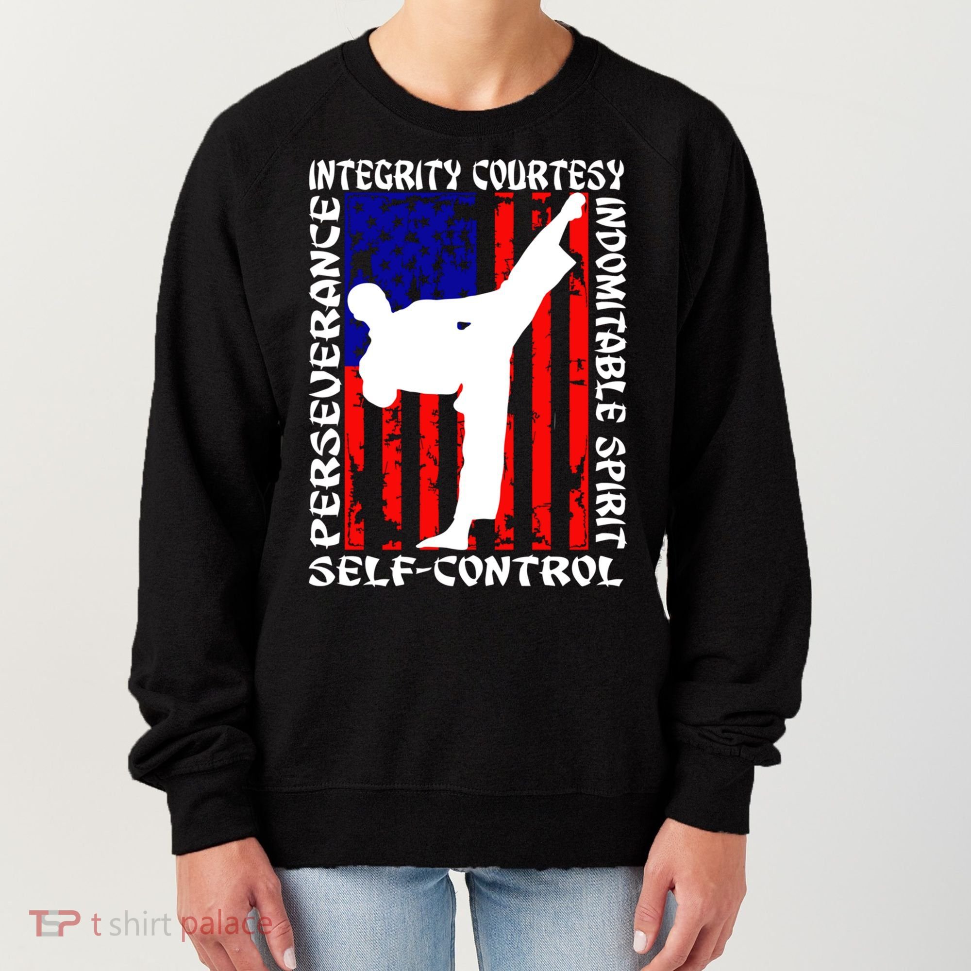5 Tenets Of Taekwondo Martial Arts Gift Women's Sweatshirt