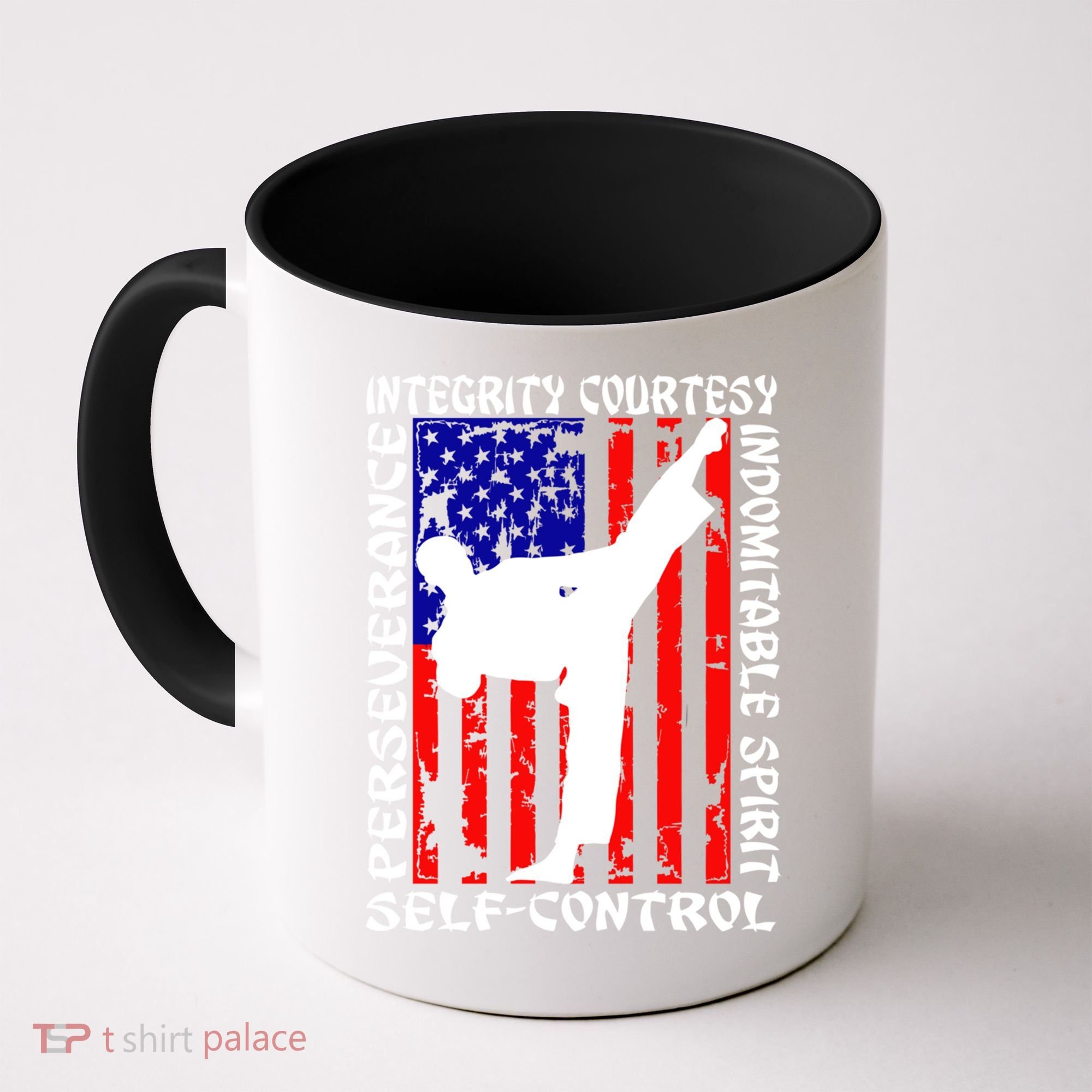 5 Tenets Of Taekwondo Martial Arts Gift Coffee Mug