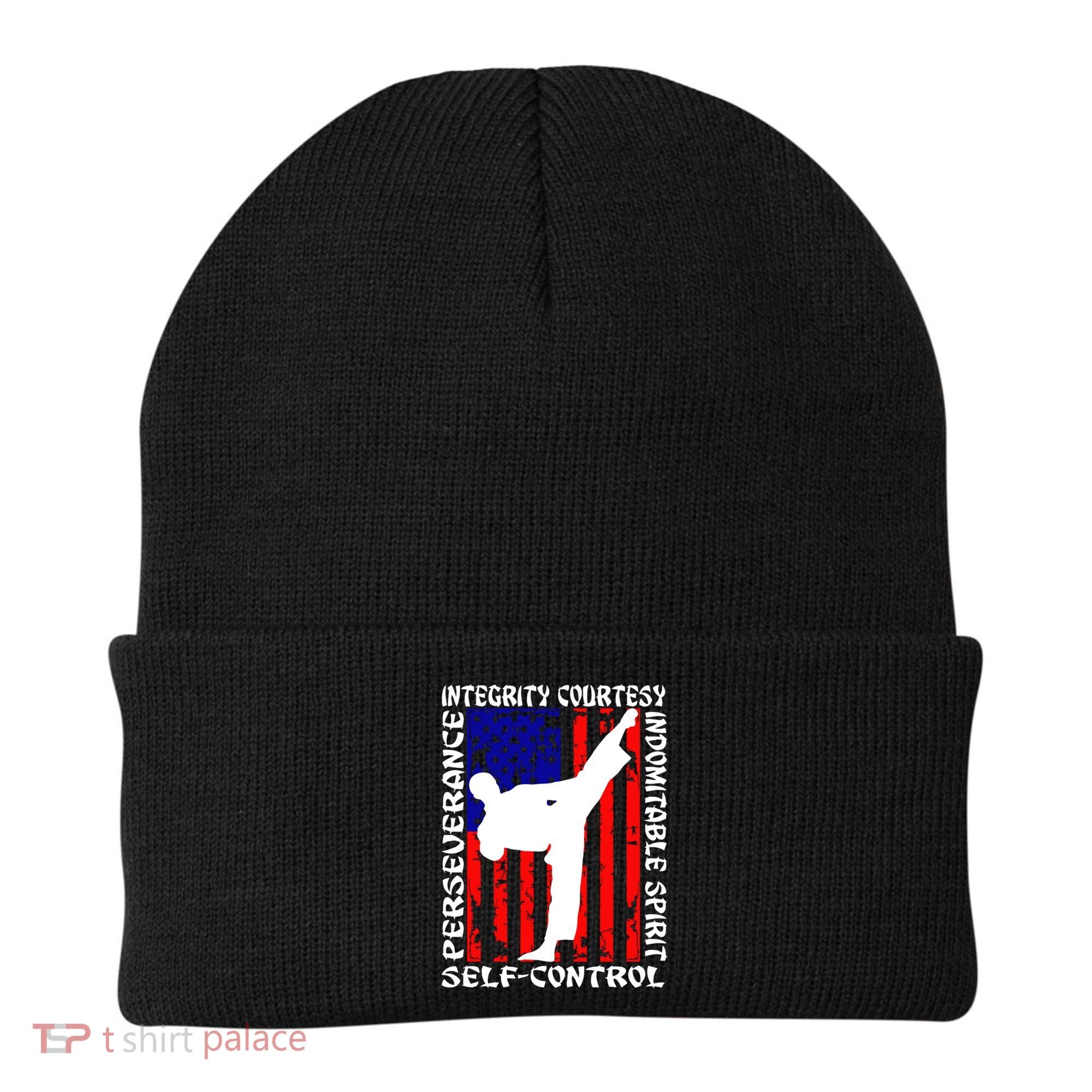 5 Tenets Of Taekwondo Martial Arts Gift Beanie