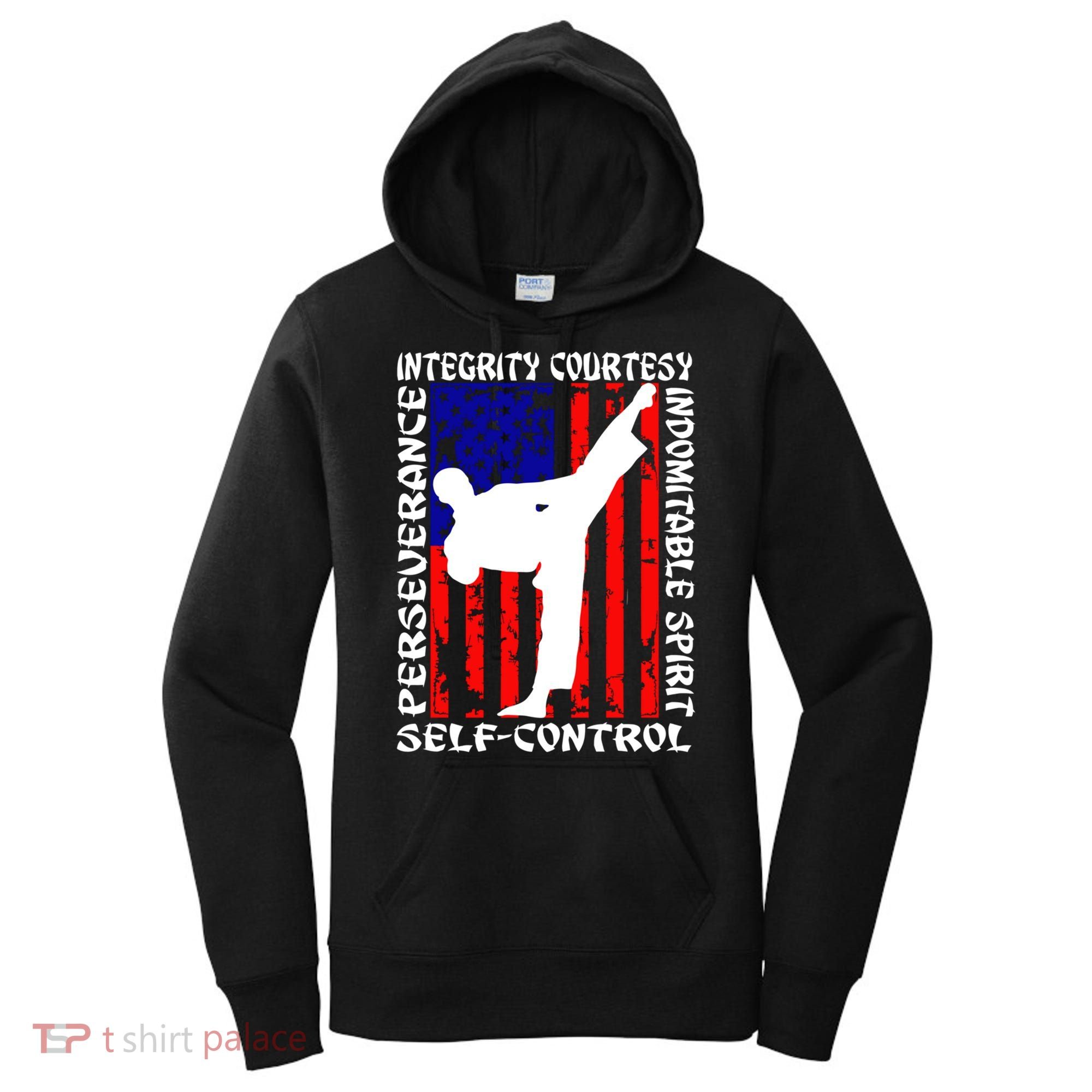 5 Tenets Of Taekwondo Martial Arts Gift Women's Hoodie