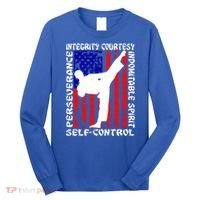 5 Tenets Of Taekwondo Martial Arts Gift Long Sleeve Shirt thumb 0