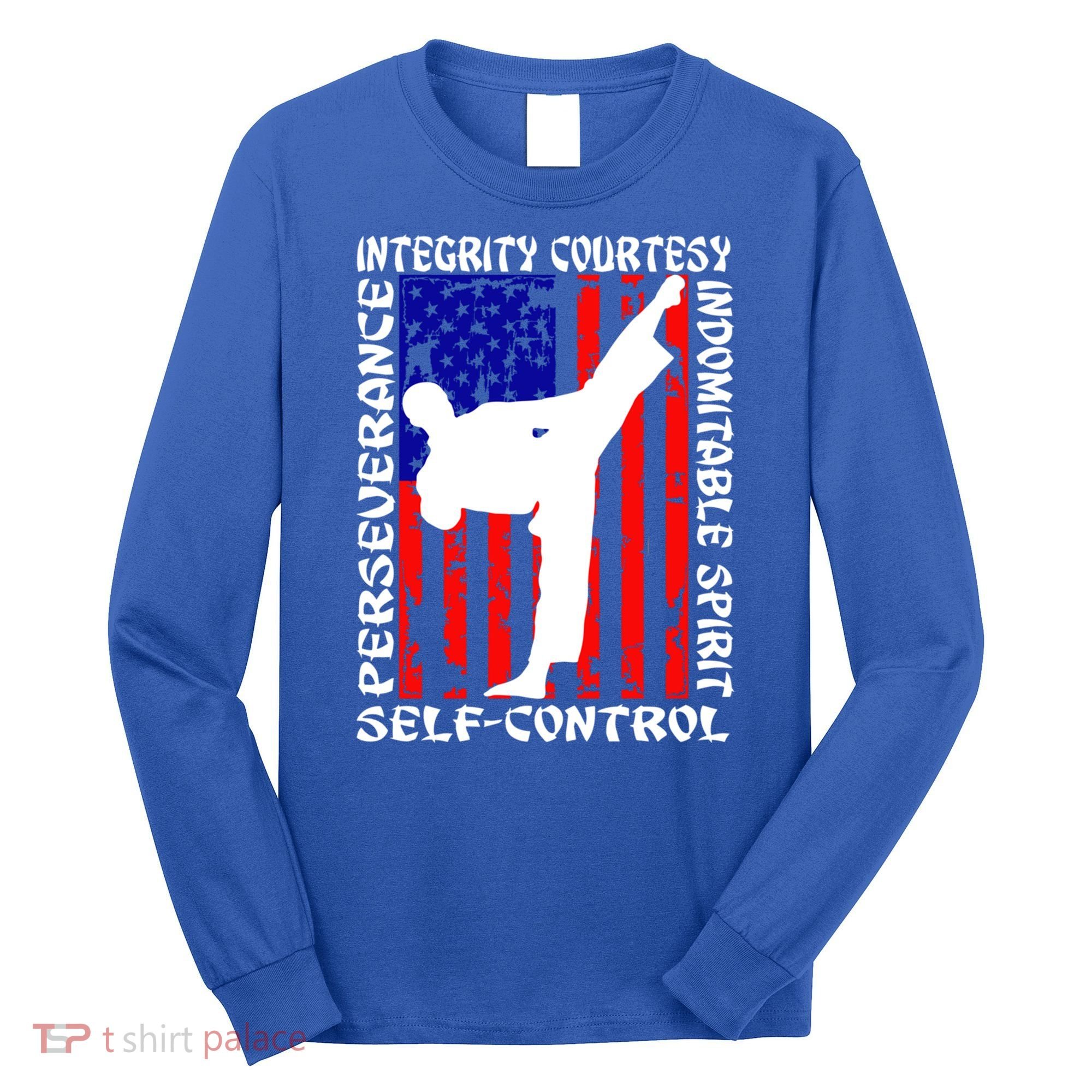 5 Tenets Of Taekwondo Martial Arts Gift Long Sleeve Shirt