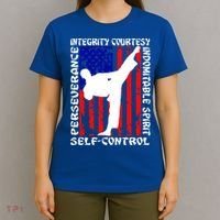 5 Tenets Of Taekwondo Martial Arts Gift T-Shirt thumb 4