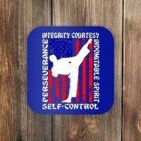 5 Tenets Of Taekwondo Martial Arts Gift Coaster thumb 0