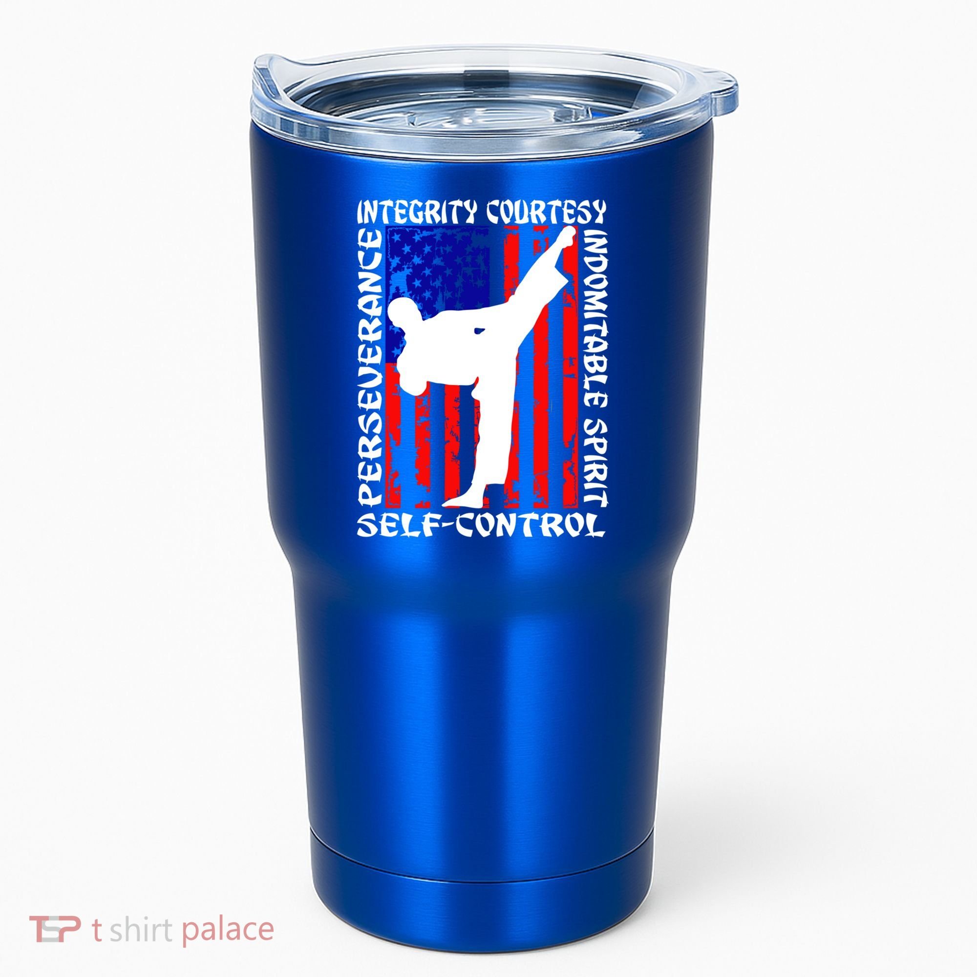 5 Tenets Of Taekwondo Martial Arts Gift Tumbler