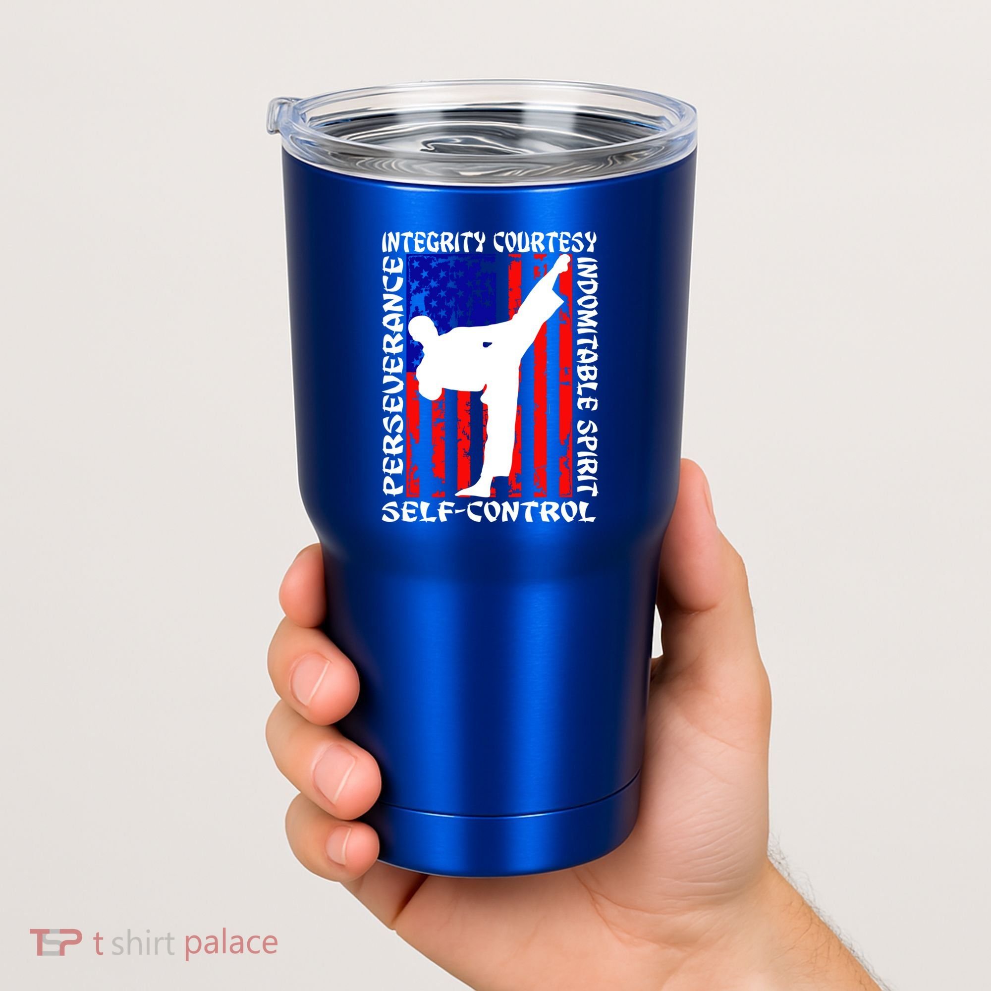 5 Tenets Of Taekwondo Martial Arts Gift Tumbler