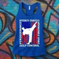 5 Tenets Of Taekwondo Martial Arts Gift Women's Tank Top thumb 3