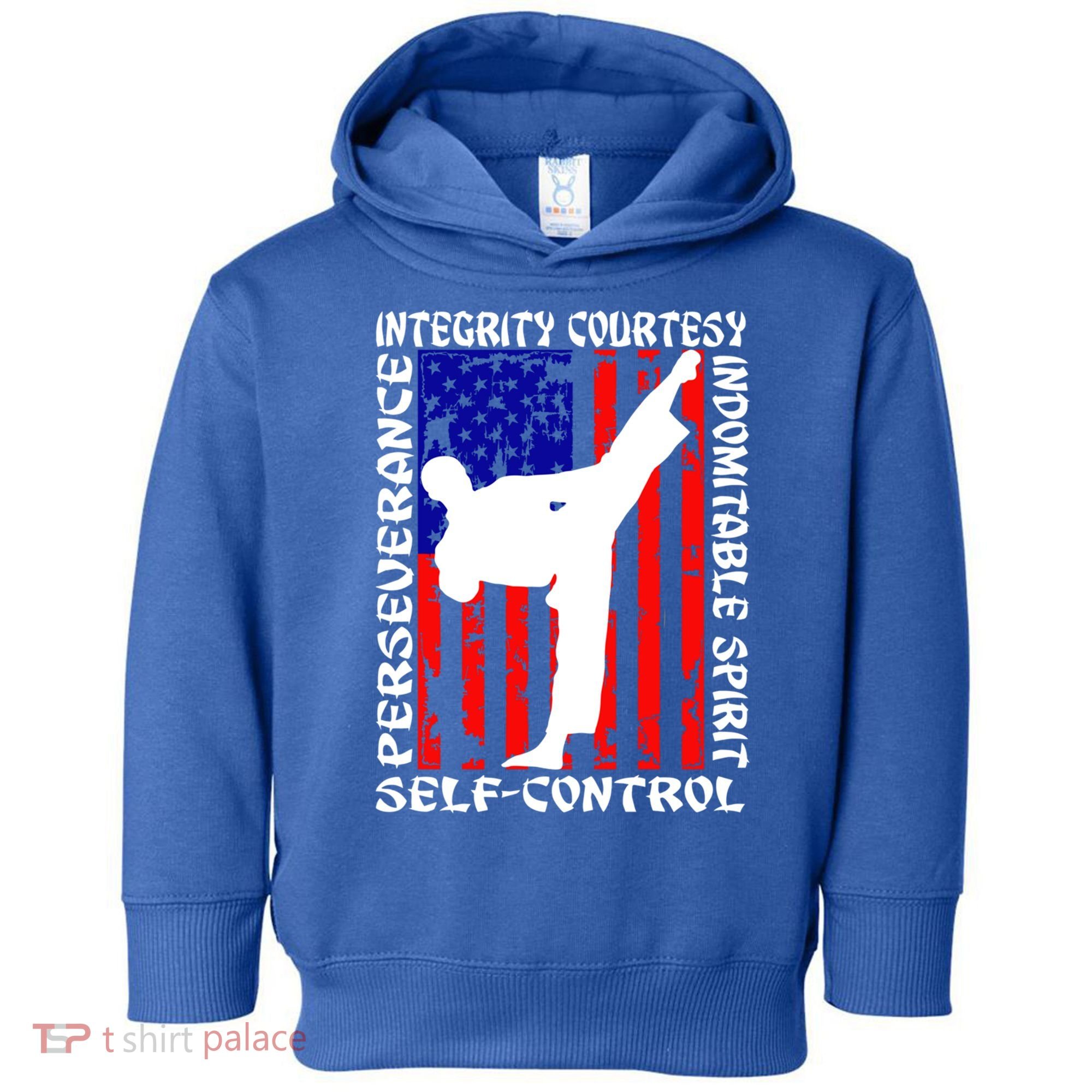5 Tenets Of Taekwondo Martial Arts Gift Toddler Hoodie