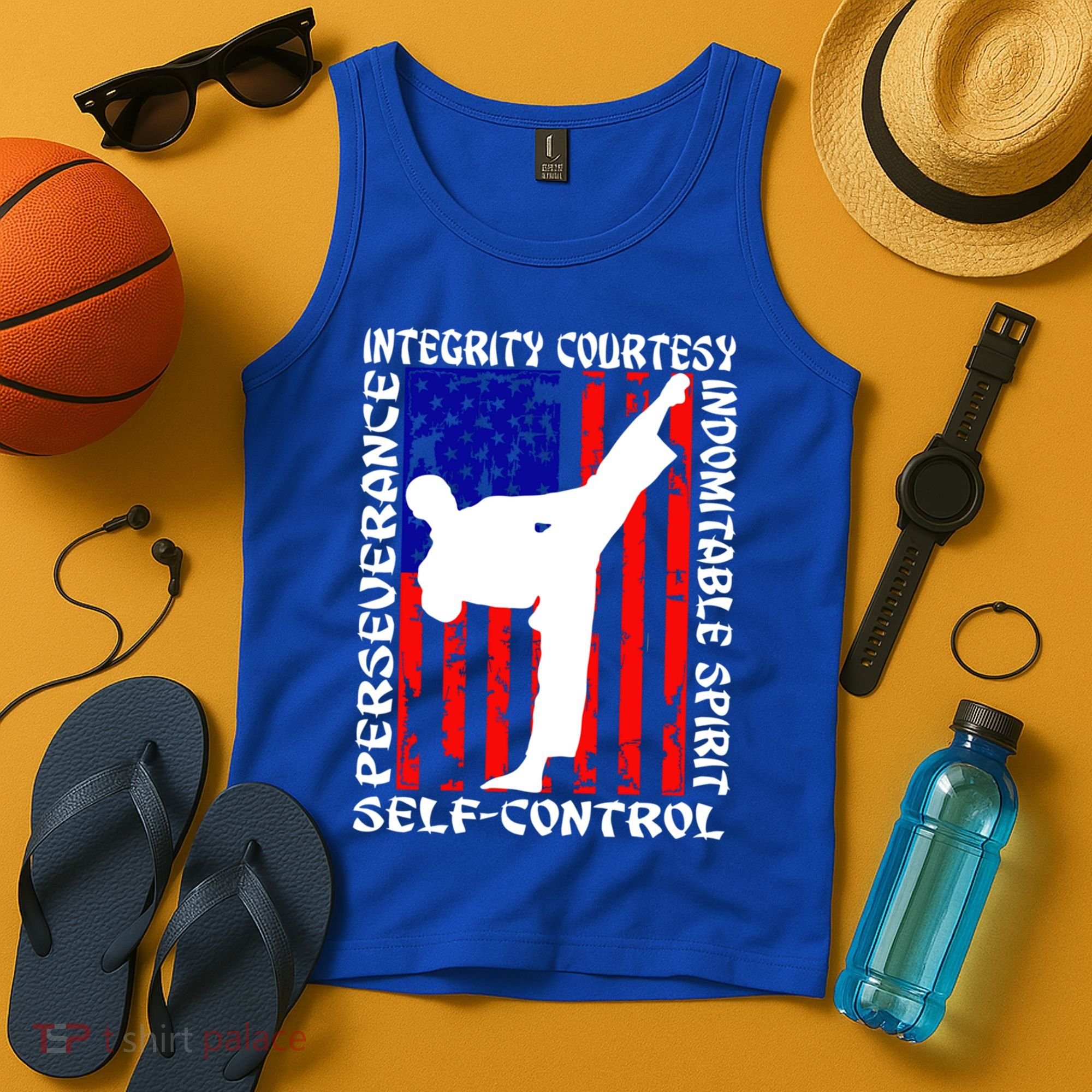 5 Tenets Of Taekwondo Martial Arts Gift Tank Top