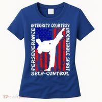 5 Tenets Of Taekwondo Martial Arts Gift Women's T-Shirt thumb 0