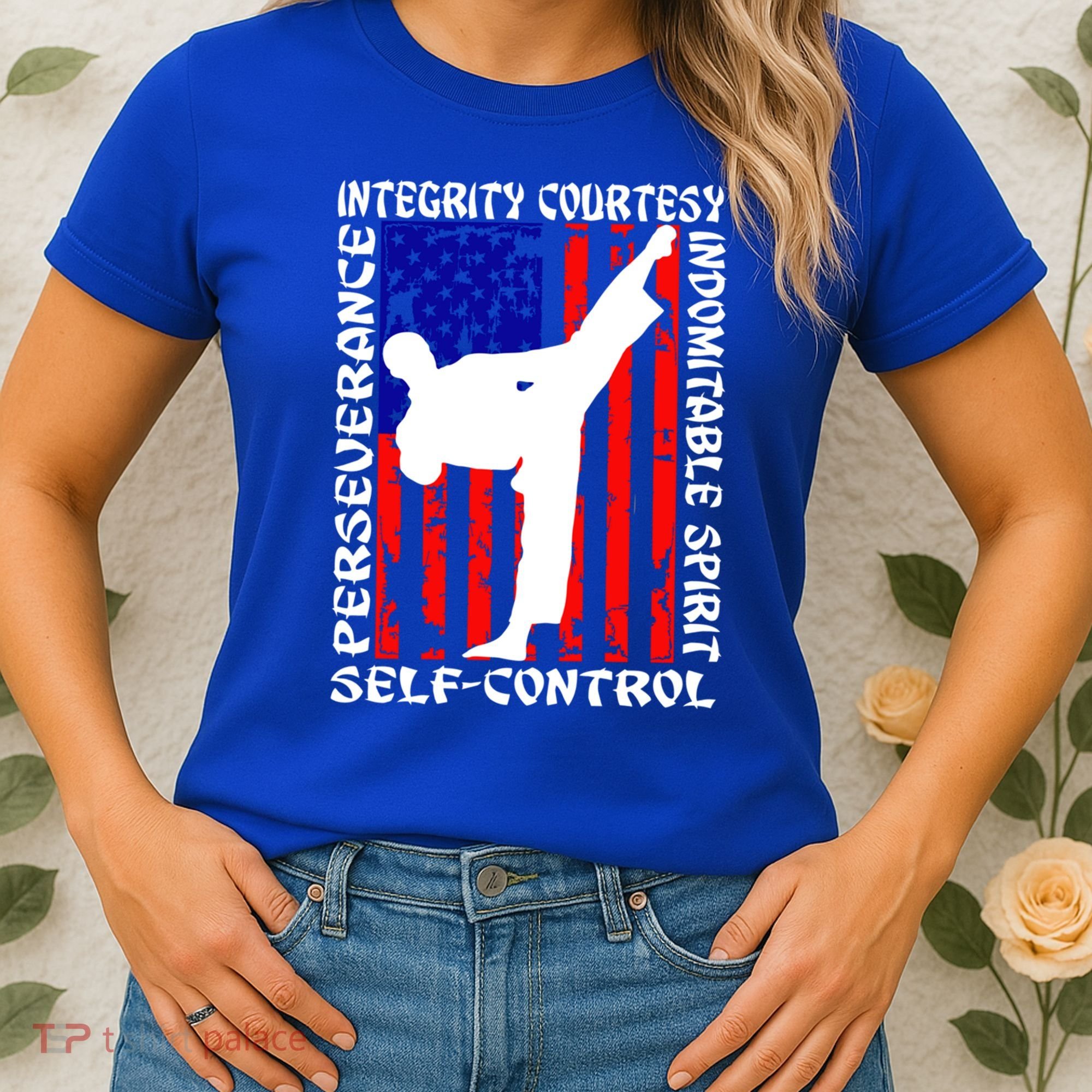 5 Tenets Of Taekwondo Martial Arts Gift Women's T-Shirt