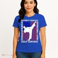 5 Tenets Of Taekwondo Martial Arts Gift Women's T-Shirt thumb 4