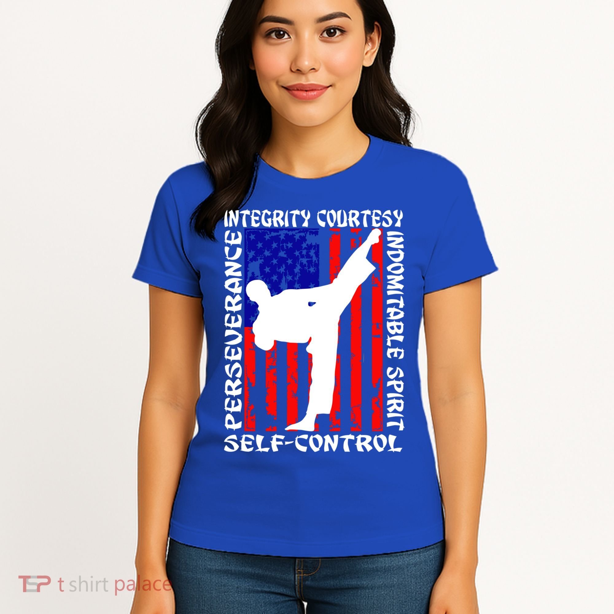 5 Tenets Of Taekwondo Martial Arts Gift Women's T-Shirt