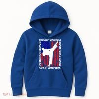 5 Tenets Of Taekwondo Martial Arts Gift Kids Hoodie thumb 0
