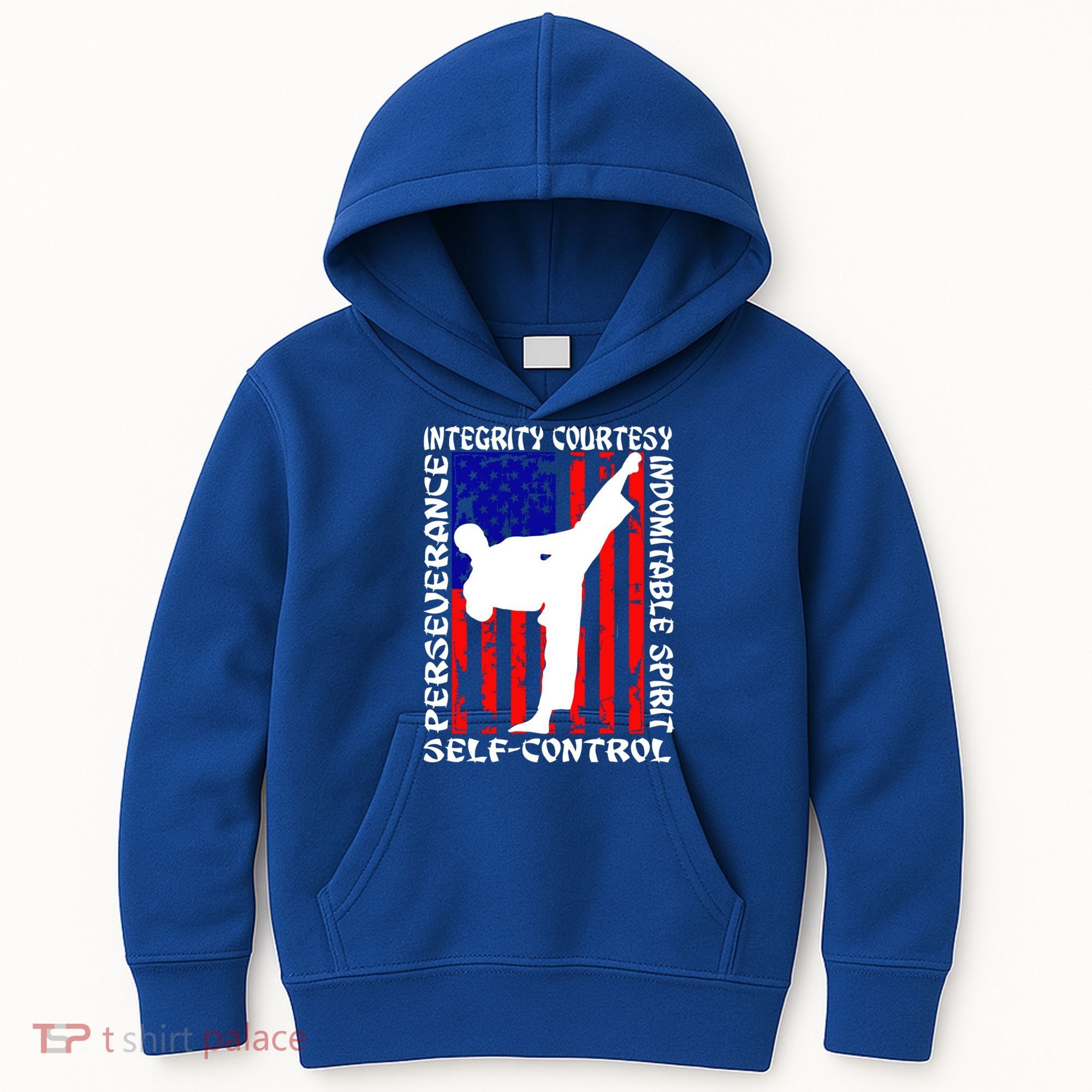 5 Tenets Of Taekwondo Martial Arts Gift Kids Hoodie