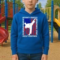 5 Tenets Of Taekwondo Martial Arts Gift Kids Hoodie thumb 2